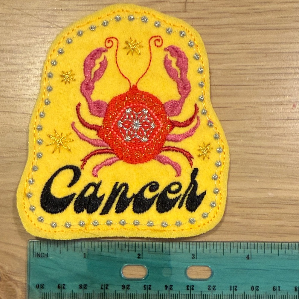 Vibrant Zodiac Cancer Patch